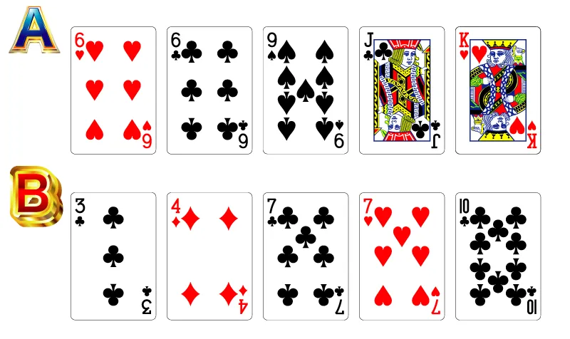 ポーカー役の強さクイズ　8