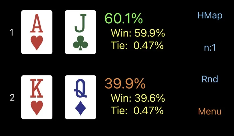 ポーカー 勝率 計算